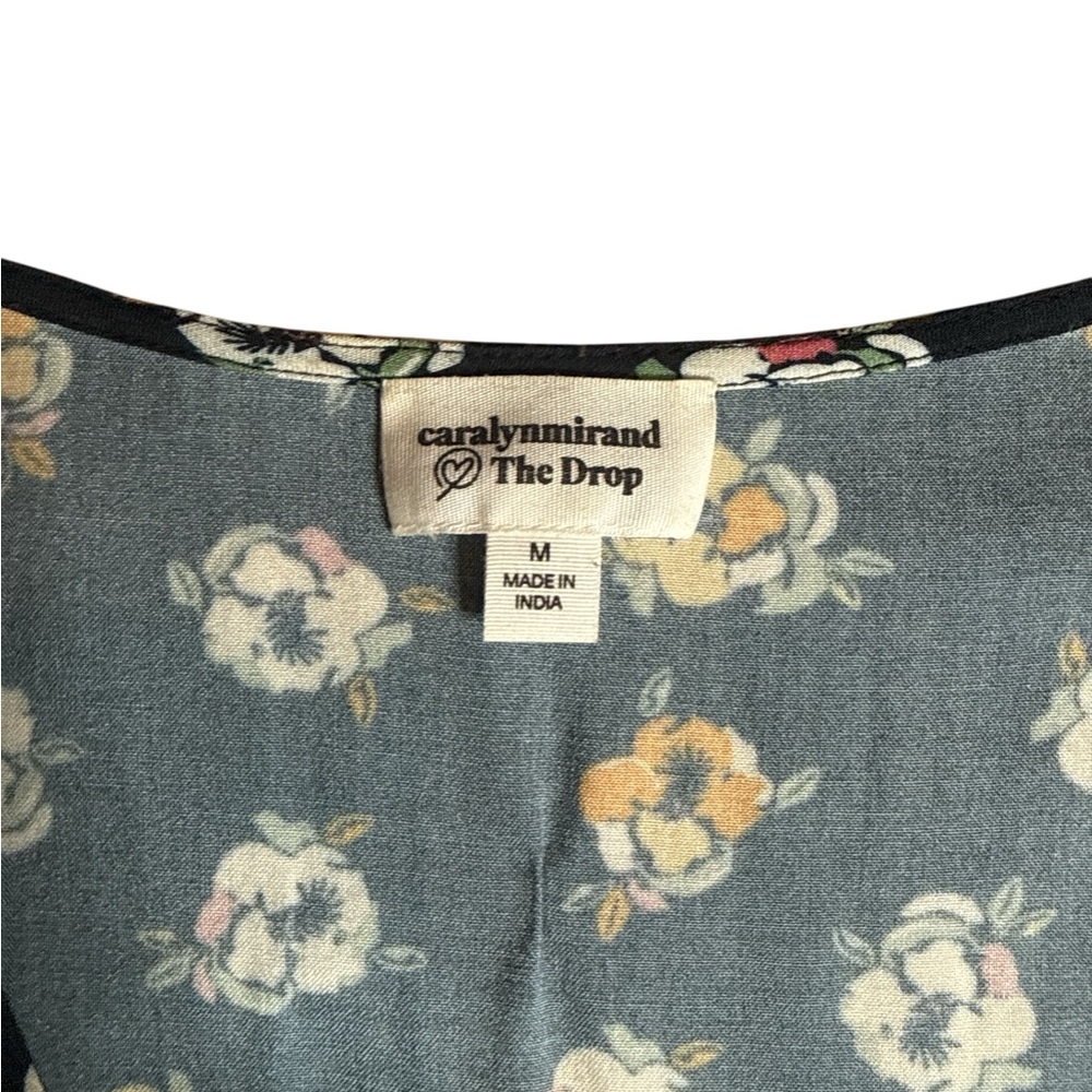 The Drop Women's Navy Floral Print Wrap Front Midi - Picture 5 of 7